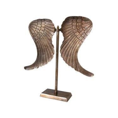 ADC Veren op standaard Decoration metaal glanzend antiek messing 63 cm hoog