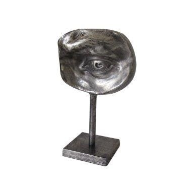 ADC Eye on Stand Decoration 100% metaal antiek zilver 38 cm hoog