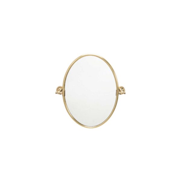 Signature Oval draaibaar spiegel messing