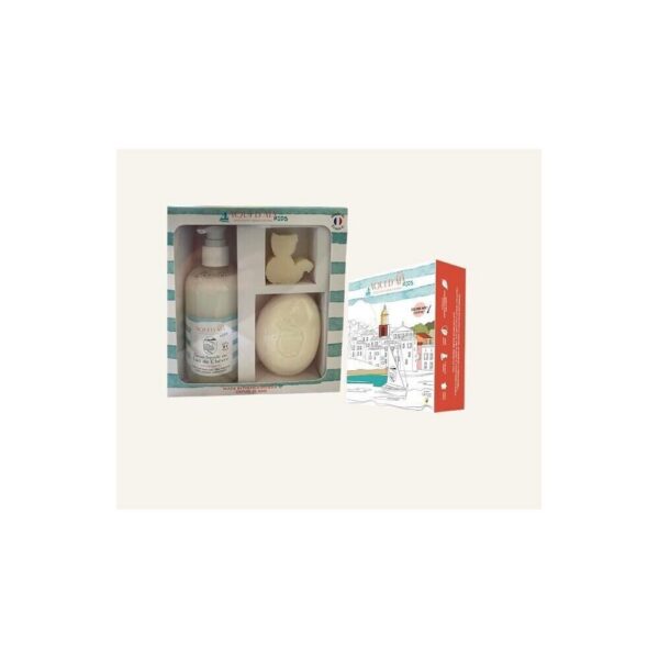 Maître Savonitto - geschenkdoos met kinderzepen, sheaboter en geitenmelk