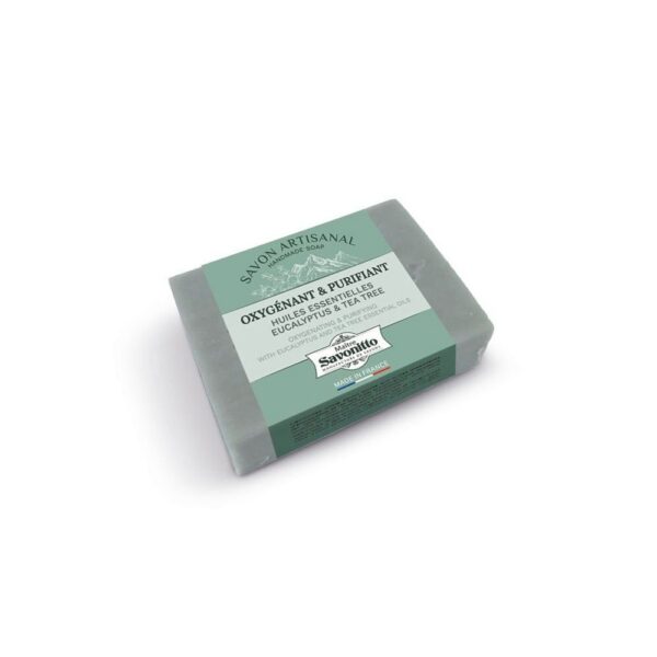 Maître Savonitto - "Oxygenating & Purifying" zeep, EUCALYPTUS & TEA TREE essential oils 100g