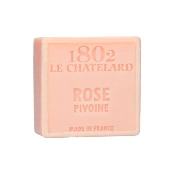 Le Chatelard palmvrije zeep 100 g - Roze pioen