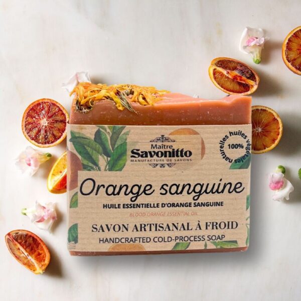 Maître Savonitto - Cold saponified zeep 100g - Blood Orange essential oil