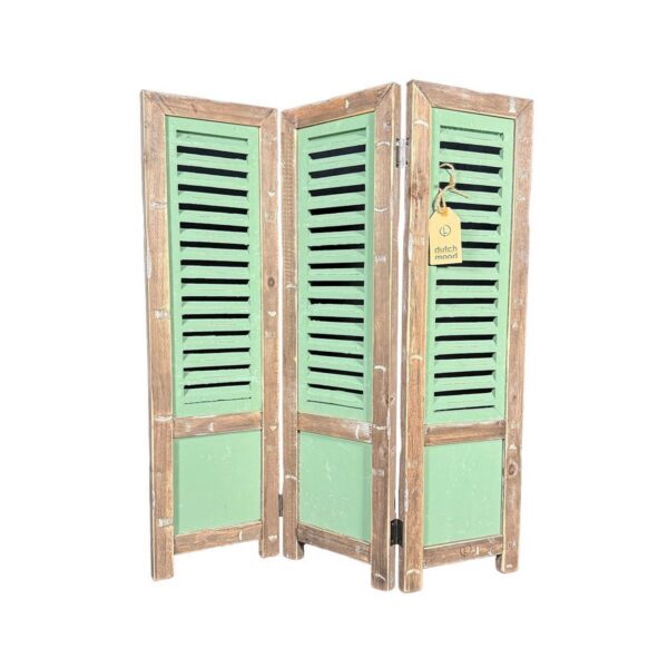 Dutch Mood shutter oudbruin met groen 70 cm