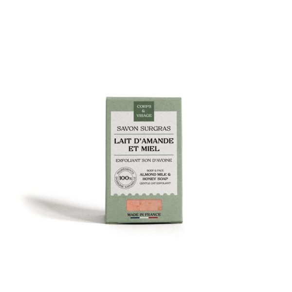 Maître Savonitto - Amandelmelk en honing overvette zeep - 100g - COSMOS Organic