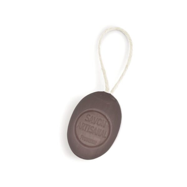 Maître Savonitto - Oval zeep on a rope, Tiare bloem design, 200g