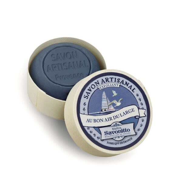 Maître Savonitto - Marine scrub zeep in houten doosje 100g