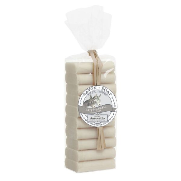 Maître Savonitto - zakje met 10 mini-zepen 24g - ezelinnenmelk