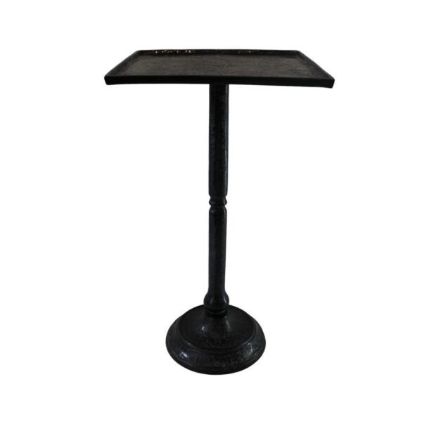 ADC Vierkante wandtafel/bijzettafel aluminium zwart