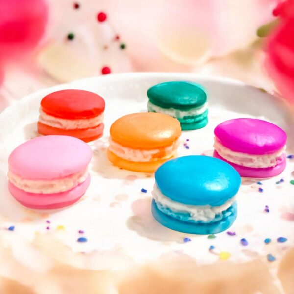 Macaron wax melts - set van 6 stuks