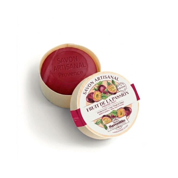 Maître Savonitto - Passievrucht zeep in houten doosje 100g
