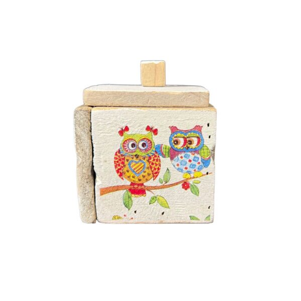 Dutch Mood Old Dutch doosje 9 tegels - Owls Colourful